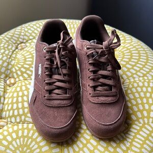 Puma Brown Suede Athletic Sneakers